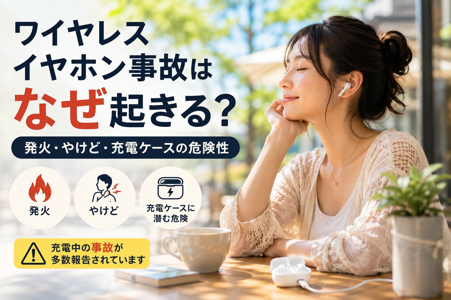 ワイヤレスイヤホン事故はなぜ起きる？ ― 発火・やけど・充電ケースに潜む危険 ―